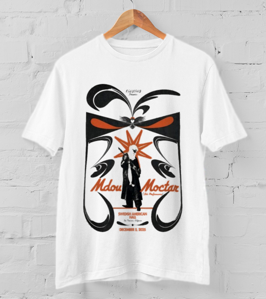 Mdou Moctar Live At Swedish American Hall Dec 5 2025 Tulip Records Event T-Shirt