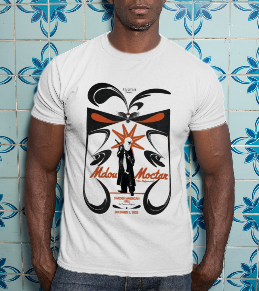 Mdou Moctar Live At Swedish American Hall Dec 5 2025 Tulip Records Event T-Shirt