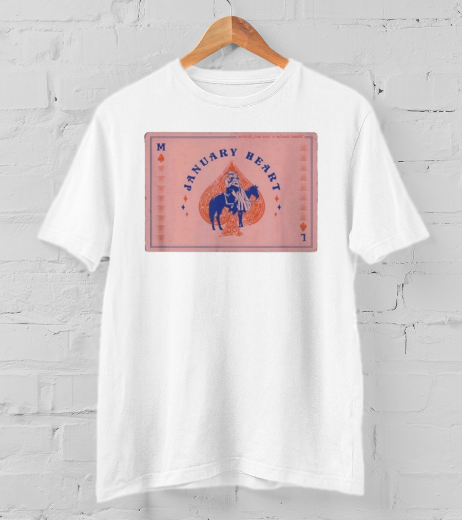 January Heart Postcards From Texas Miranda Lambert Playing Card Design T-Shirt