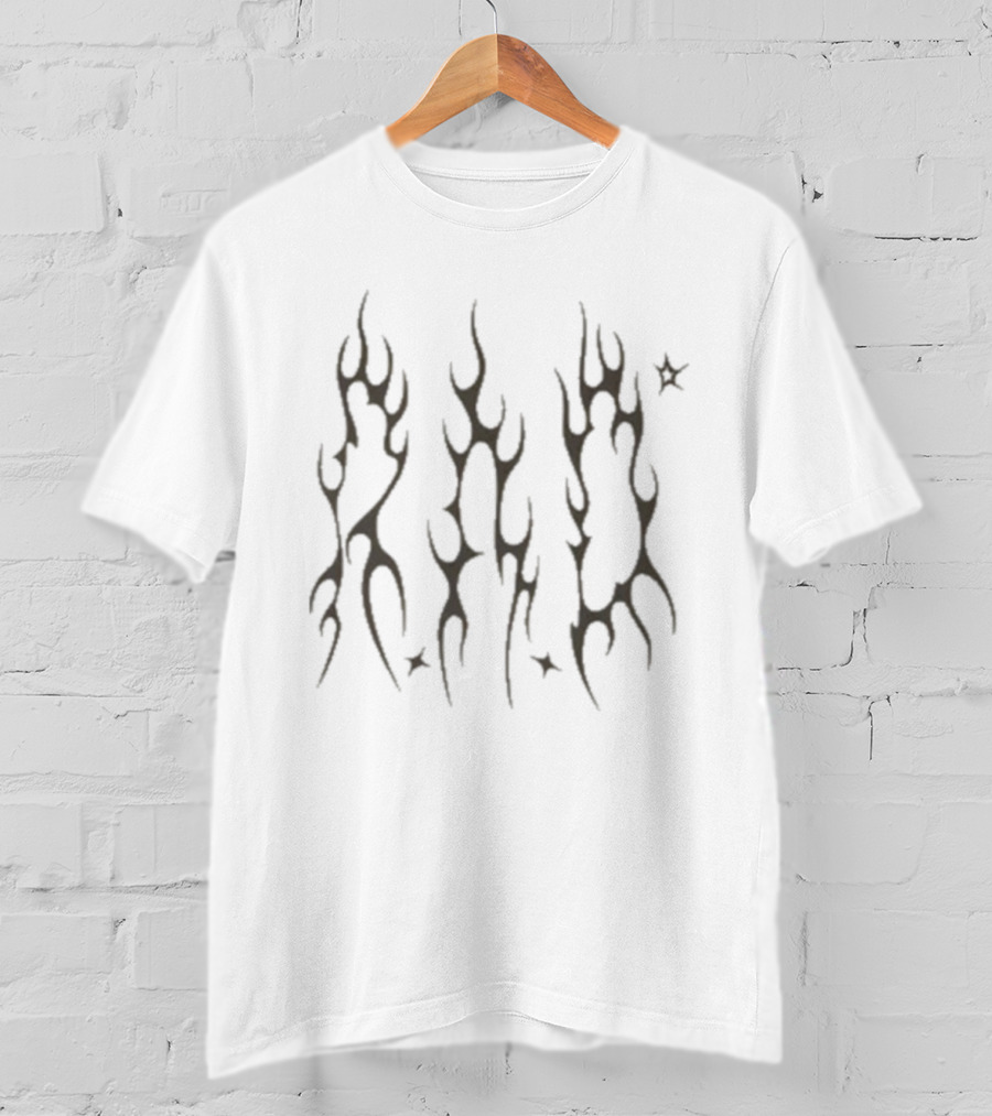 Rad Global Metal Flames And Stars T-Shirt