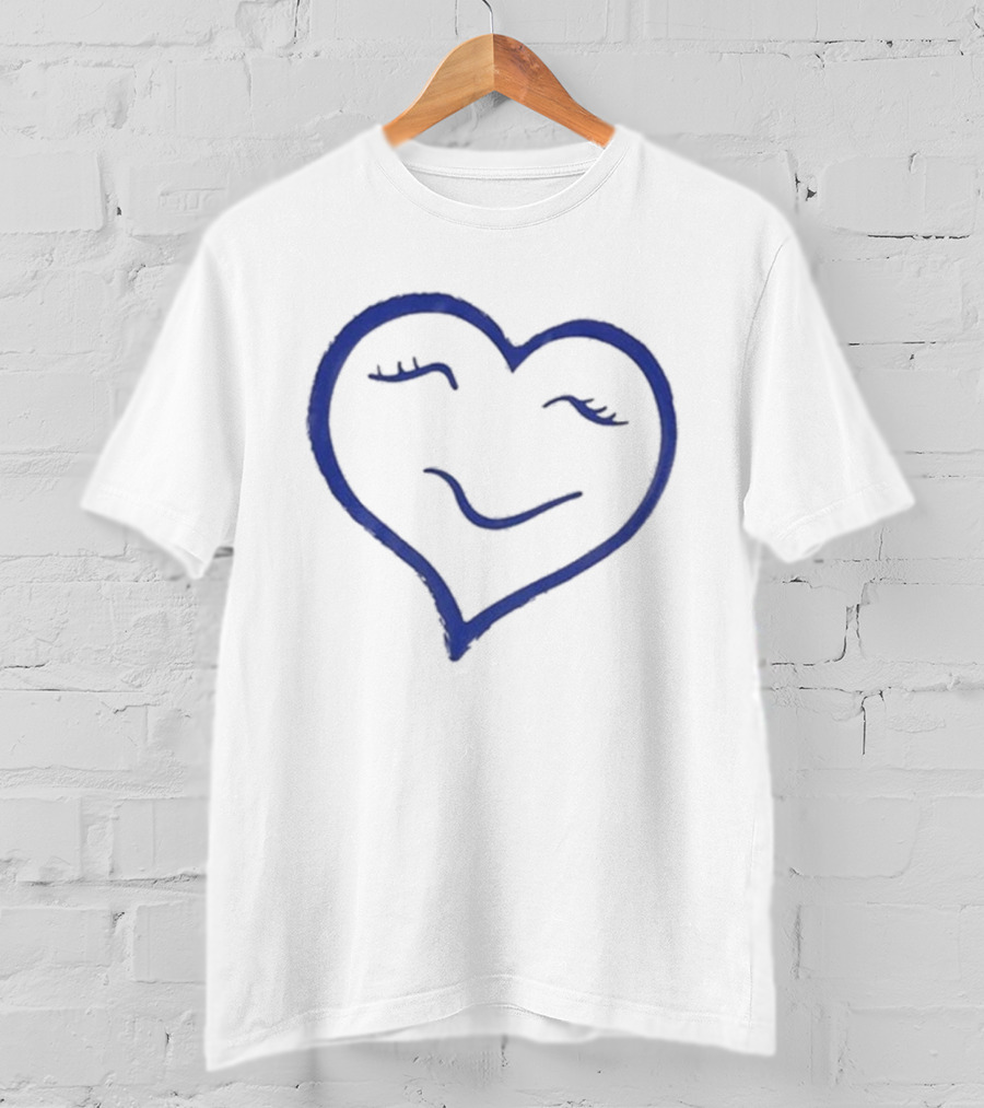 Shania Twain Foundation Heart Logo Blue Outline T-Shirt