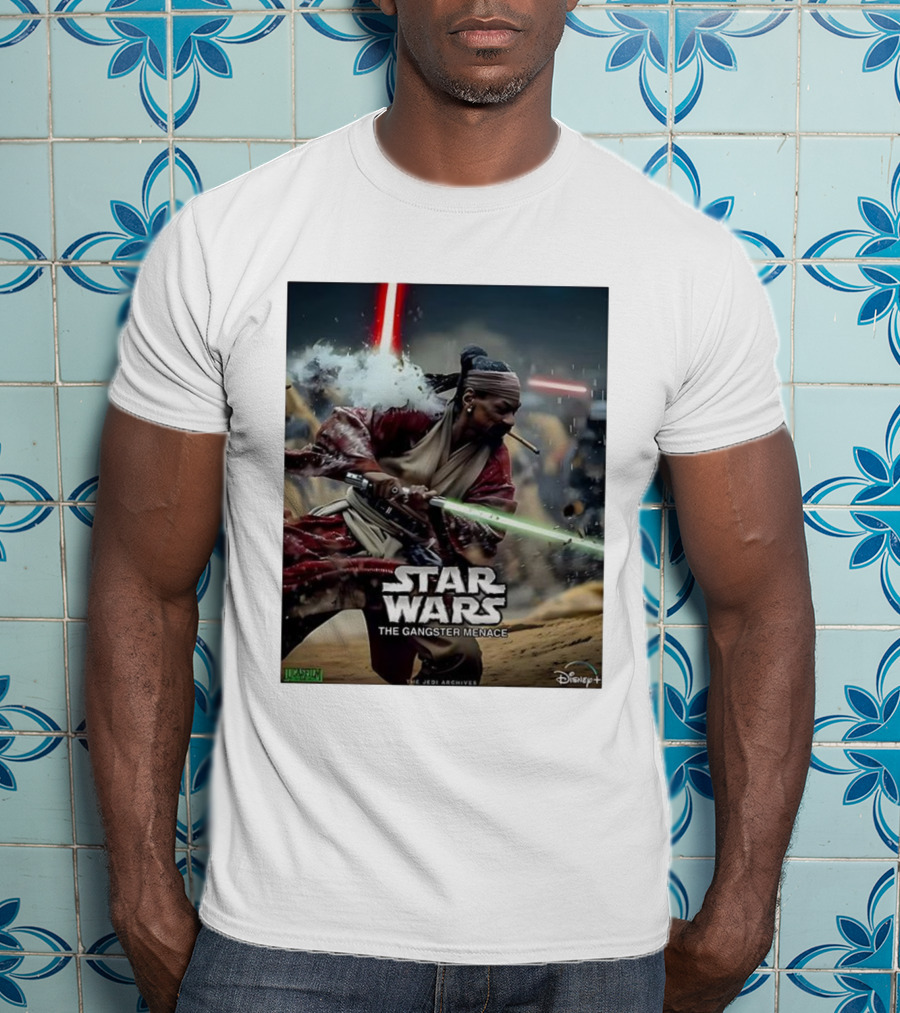 Star Wars The Gangster Menace Snoop Jedi Parody Disney T-Shirt