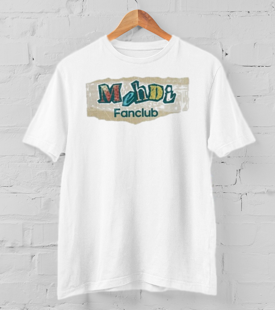 Star Academy Mehdi Colorful Fanclub Retro Style T-Shirt