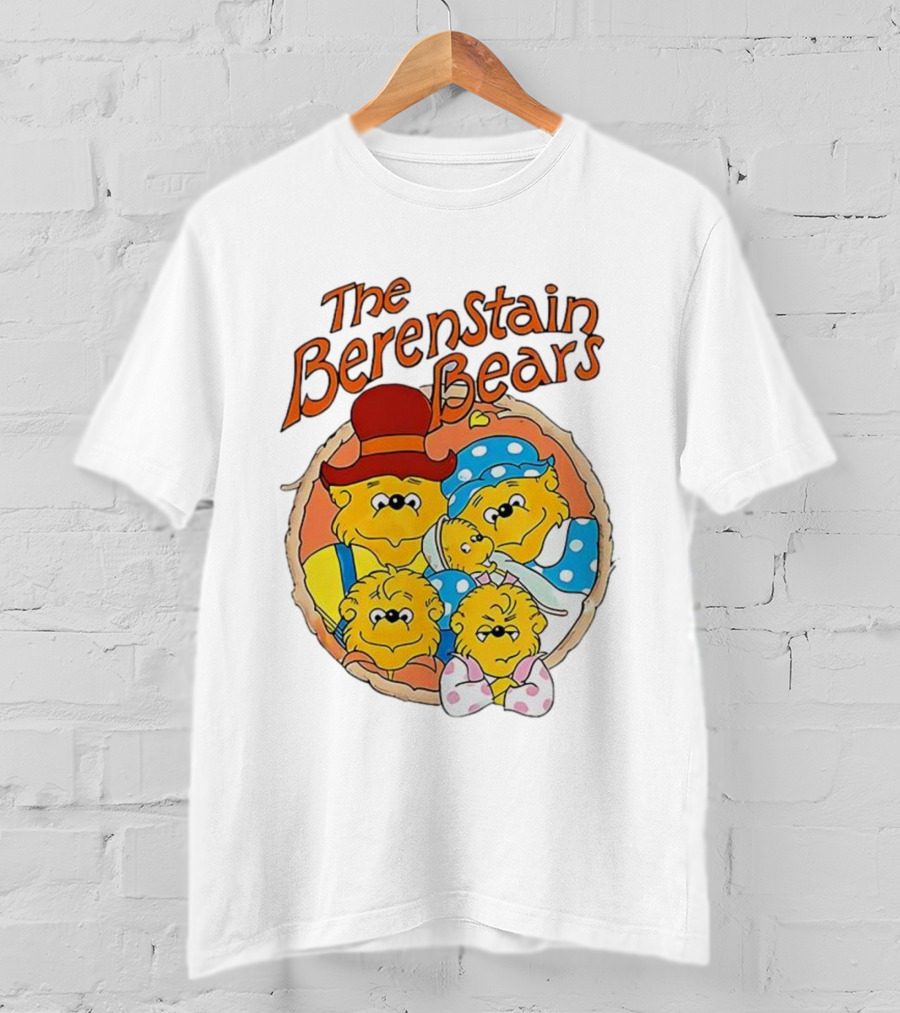 The Berenstain Bears Family Cartoon Nostalgia Vintage Style T-Shirt