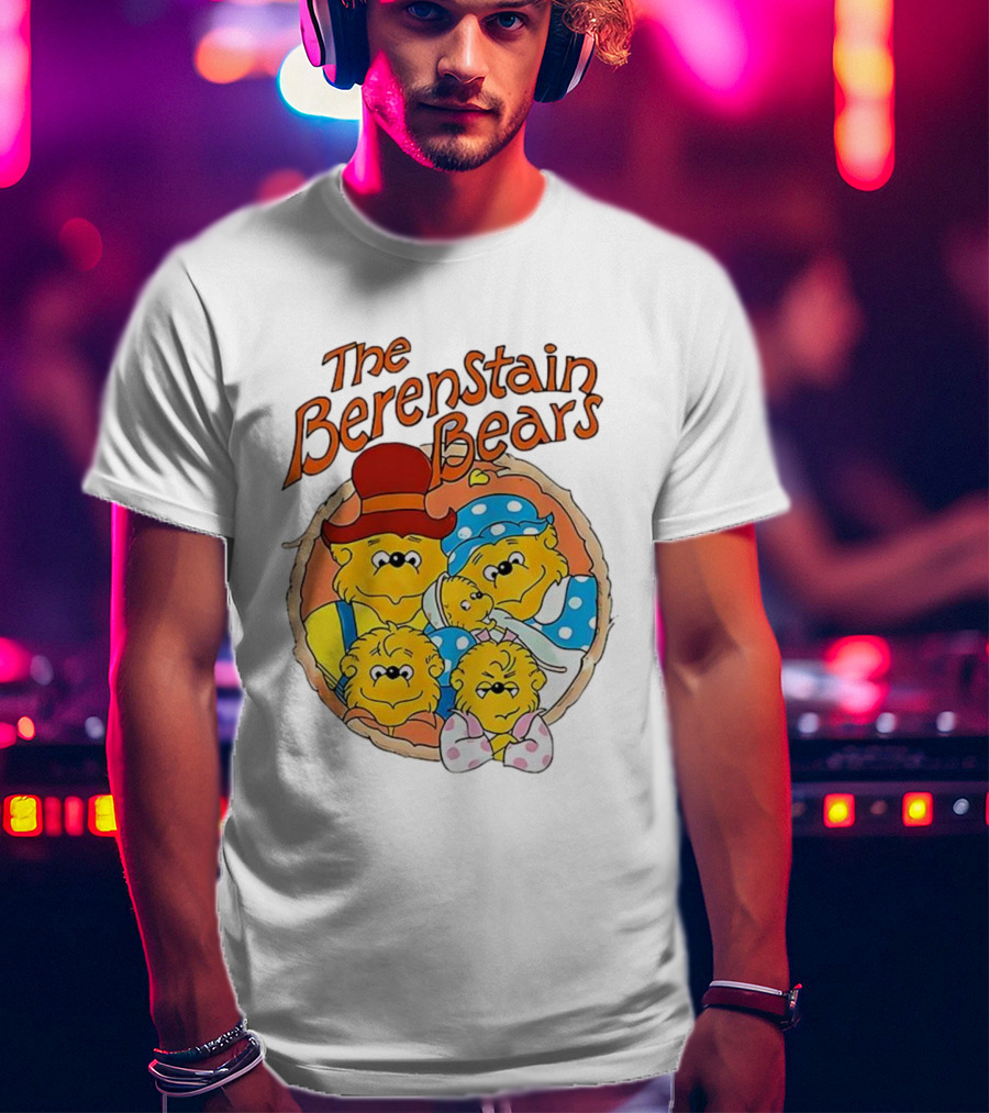 The Berenstain Bears Family Cartoon Nostalgia Vintage Style T-Shirt
