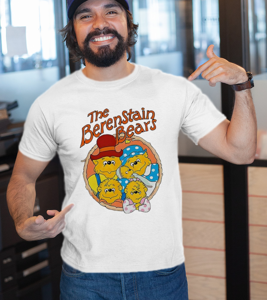 The Berenstain Bears Family Cartoon Nostalgia Vintage Style T-Shirt