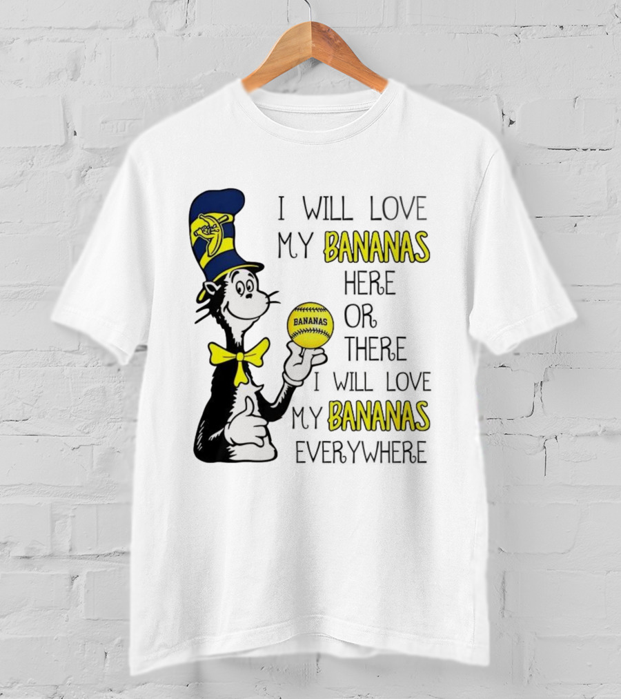The Cat In The Hat Bananas Love My Bananas Everywhere T-Shirt