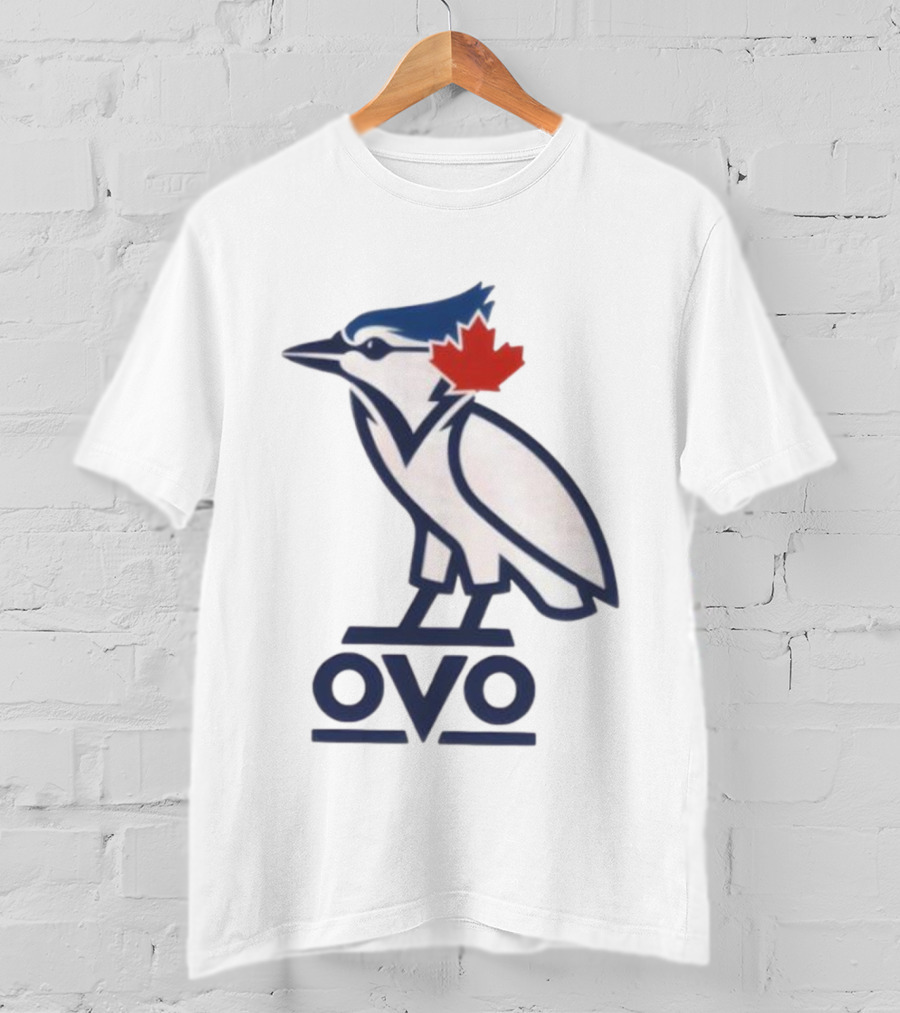 Toronto Blue Jays OVO Owl Maple Leaf Emblem T-Shirt