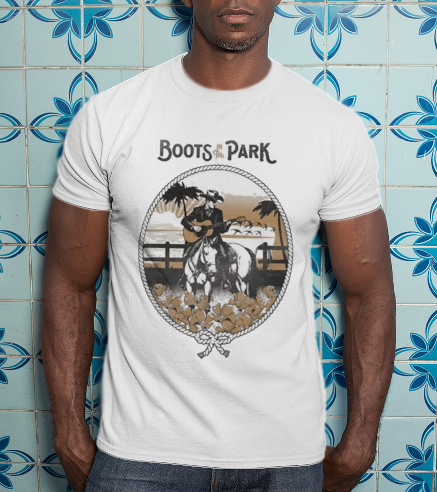 Boots In The Park San Juan Capistrano Cowboy Guitar 10.18.2025 T-Shirt
