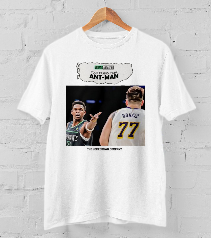Wolves Animation Your Friendly NBA Ant-Man Dončić 77 T-Shirt