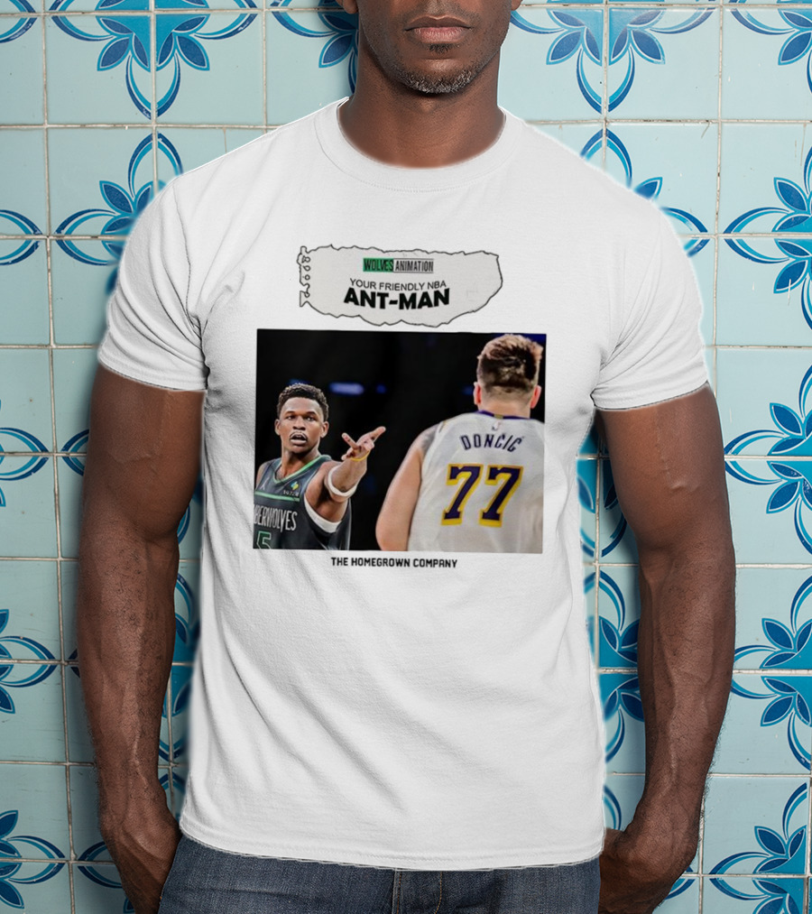 Wolves Animation Your Friendly NBA Ant-Man Dončić 77 T-Shirt
