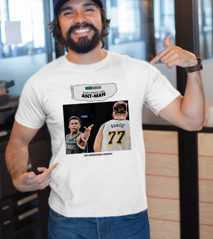 Wolves Animation Your Friendly NBA Ant-Man Dončić 77 T-Shirt