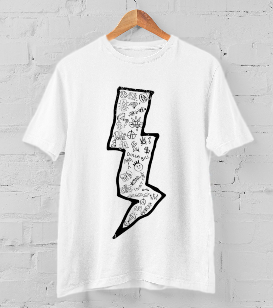 Jay Jody B.I.G Part 2 Peace Dollar Bill Lightning Bolt Symbols T-Shirt