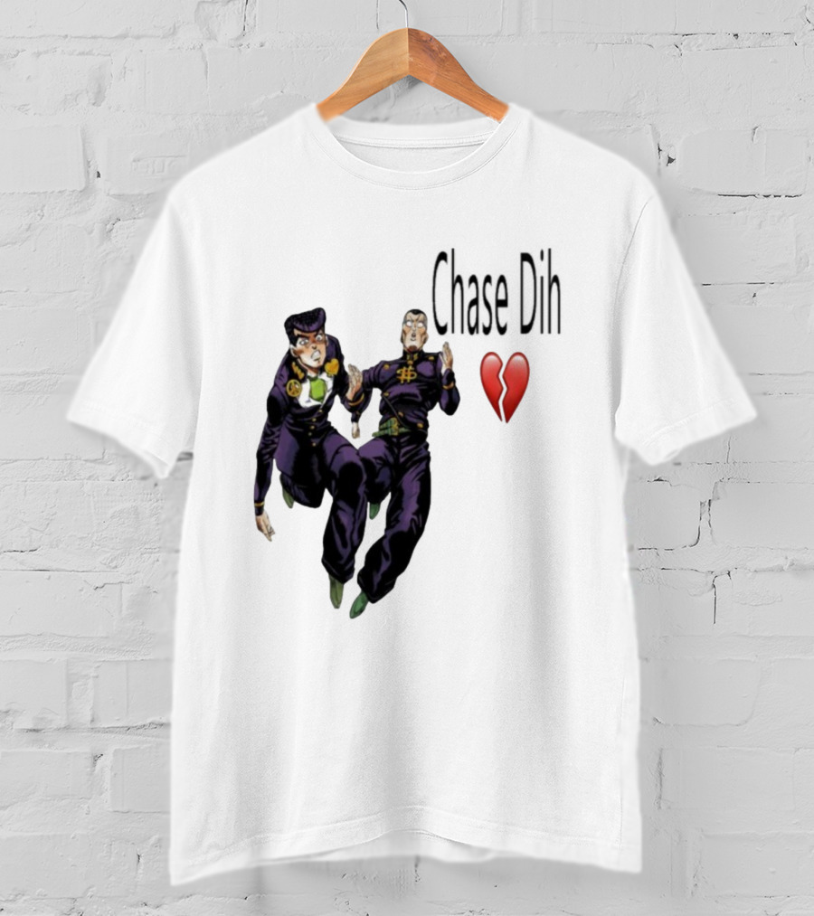Jojo's Bizarre Adventure Chase Dih Heart Broken Iconic Characters Jump Action T-Shirt