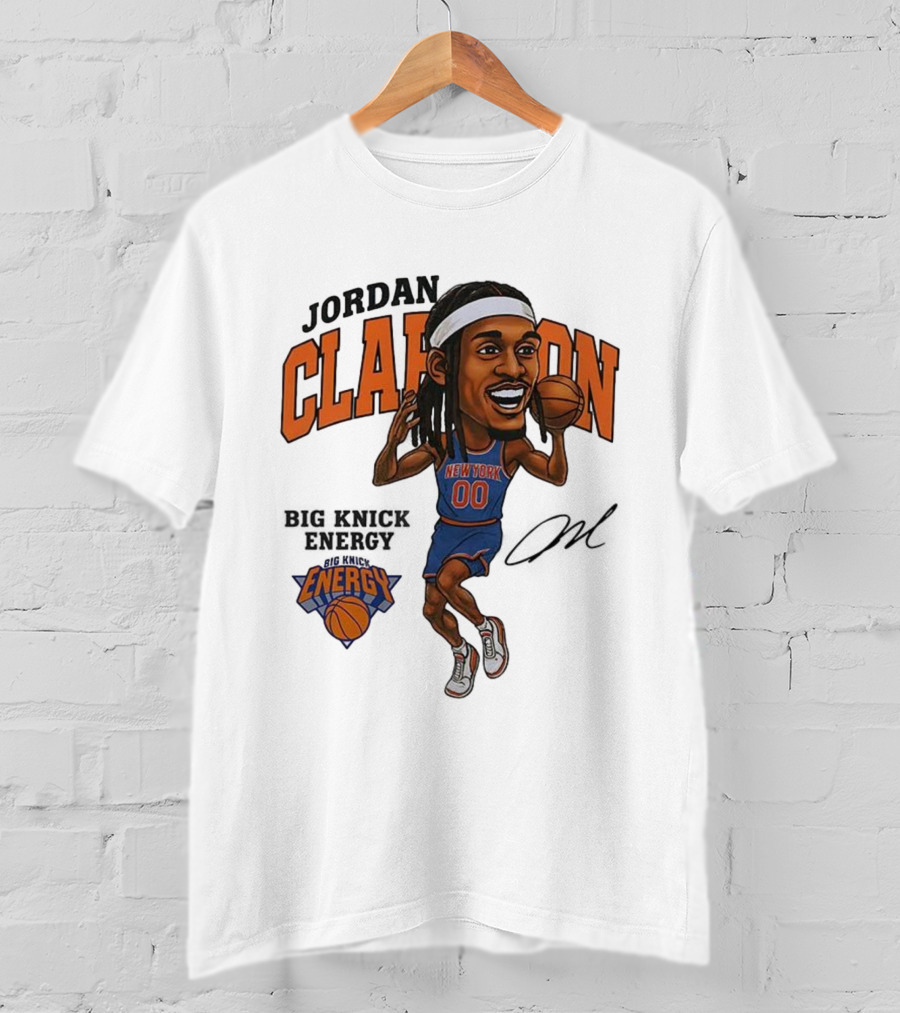 Jordan Clarkson New York 00 Energy Knicks Basketball T-Shirt