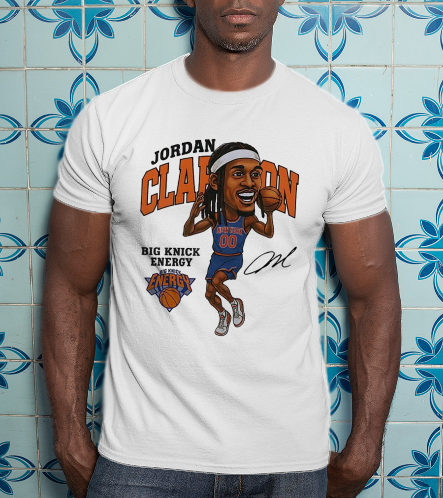 Jordan Clarkson New York 00 Energy Knicks Basketball T-Shirt