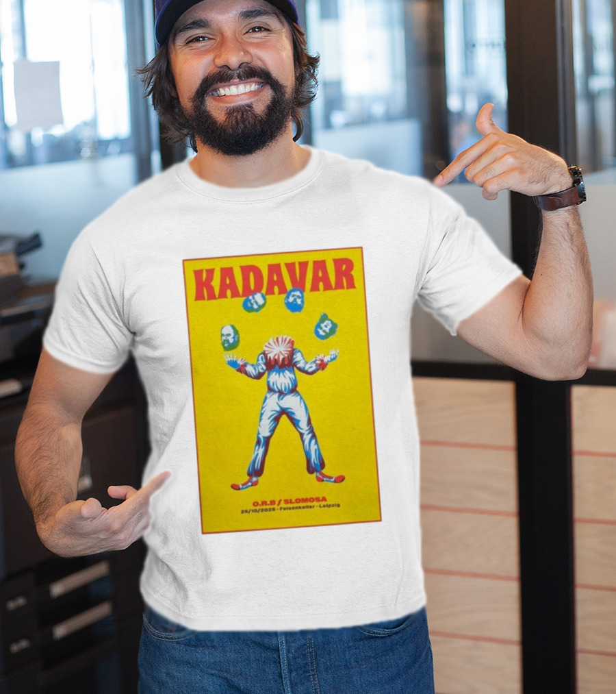 Kadavar O.R.B. Slomosa Felsenkeller Leipzig 25/10/2025 Clown Juggler Heads T-Shirt