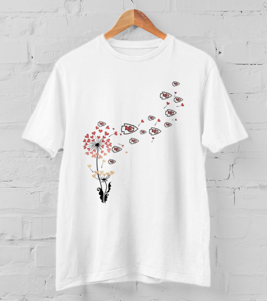 Kansas City Chiefs NFL Dandelion Football Lover Fan Apparel T-Shirt