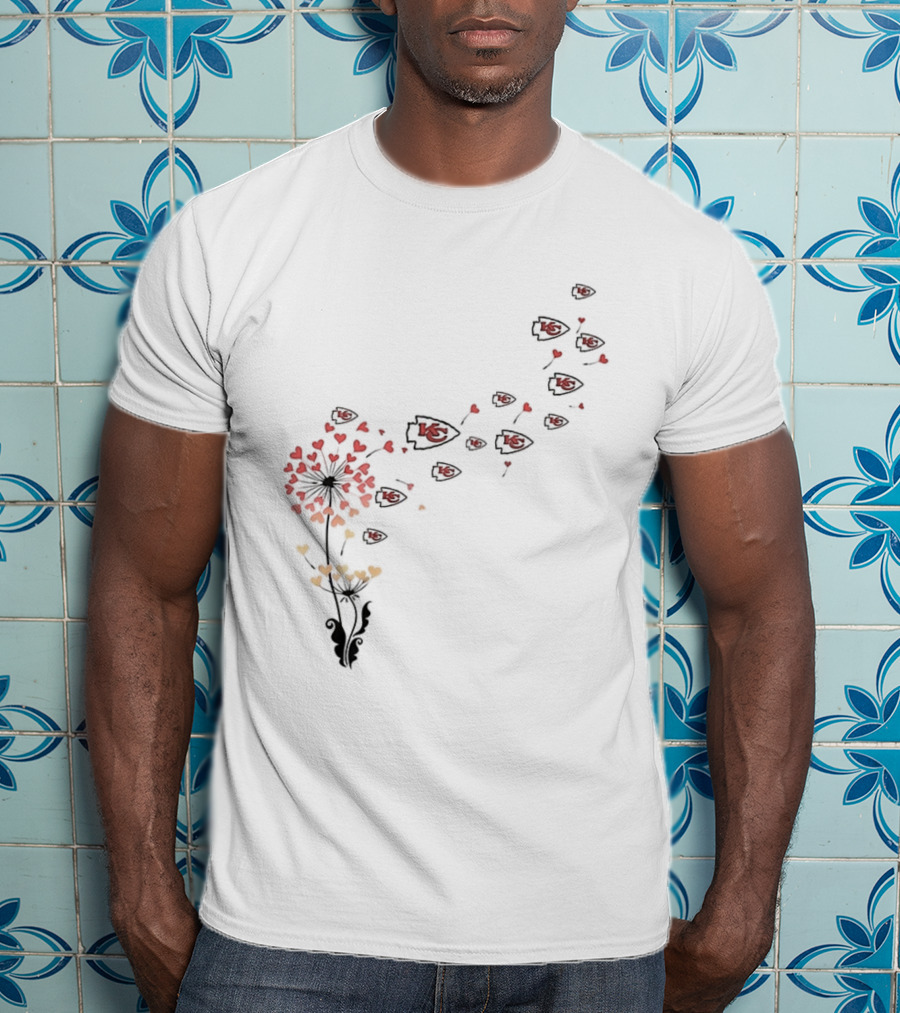 Kansas City Chiefs NFL Dandelion Football Lover Fan Apparel T-Shirt