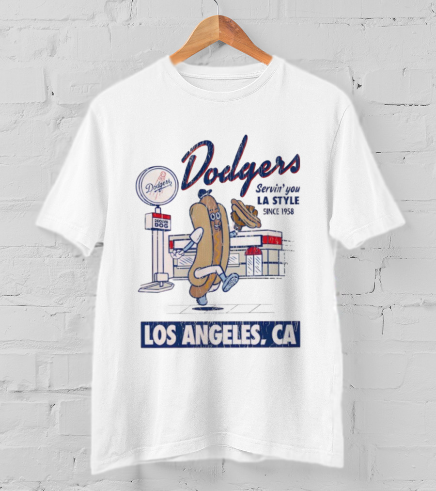 Los Angeles Dodgers Deli Dog Specialty Los Angeles CA Since 1962 T-Shirt