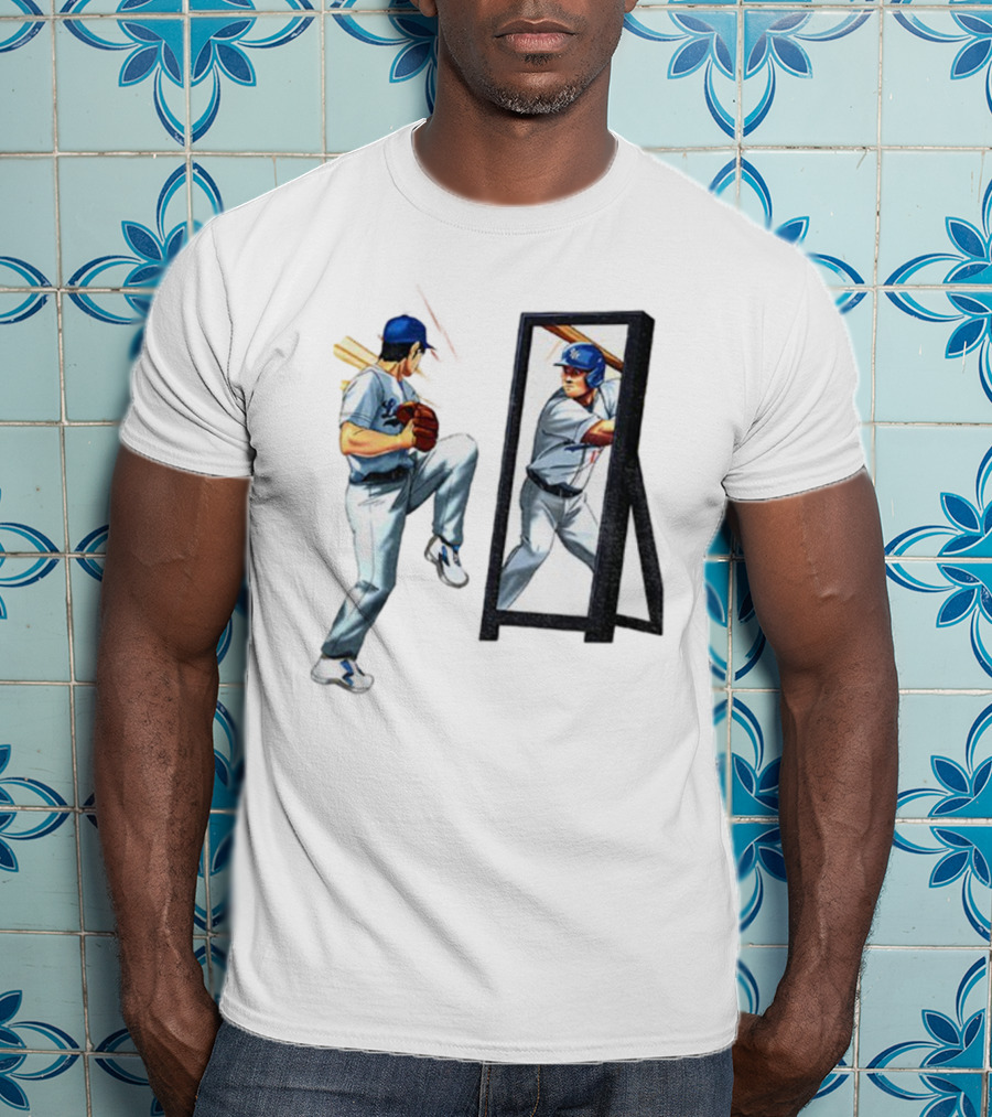 Los Angeles Dodgers Welcome To The Sho Shohei Ohtani Mirror Baseball Pitcher Batter T-Shirt