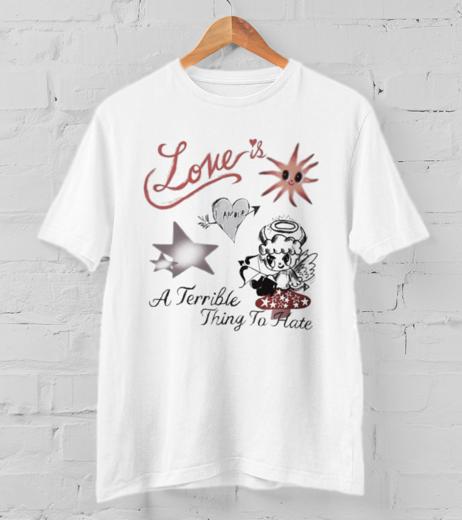 Love Is A Terrible Thing To Hate Heart Arrow And Sun With Stars T-Shirt