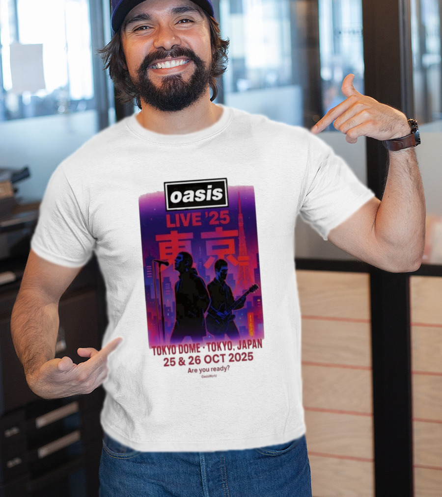 Oasis Live 2025 Tokyo Concert At Tokyo Dome October 25-26 Japan T-Shirt