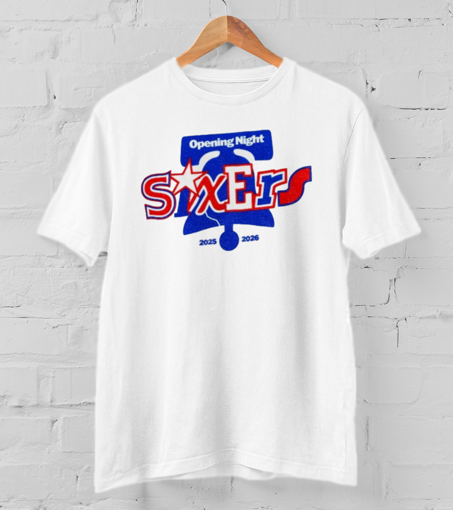 Philadelphia 76ers Opening Night Liberty Bell 2025 2026 T-Shirt