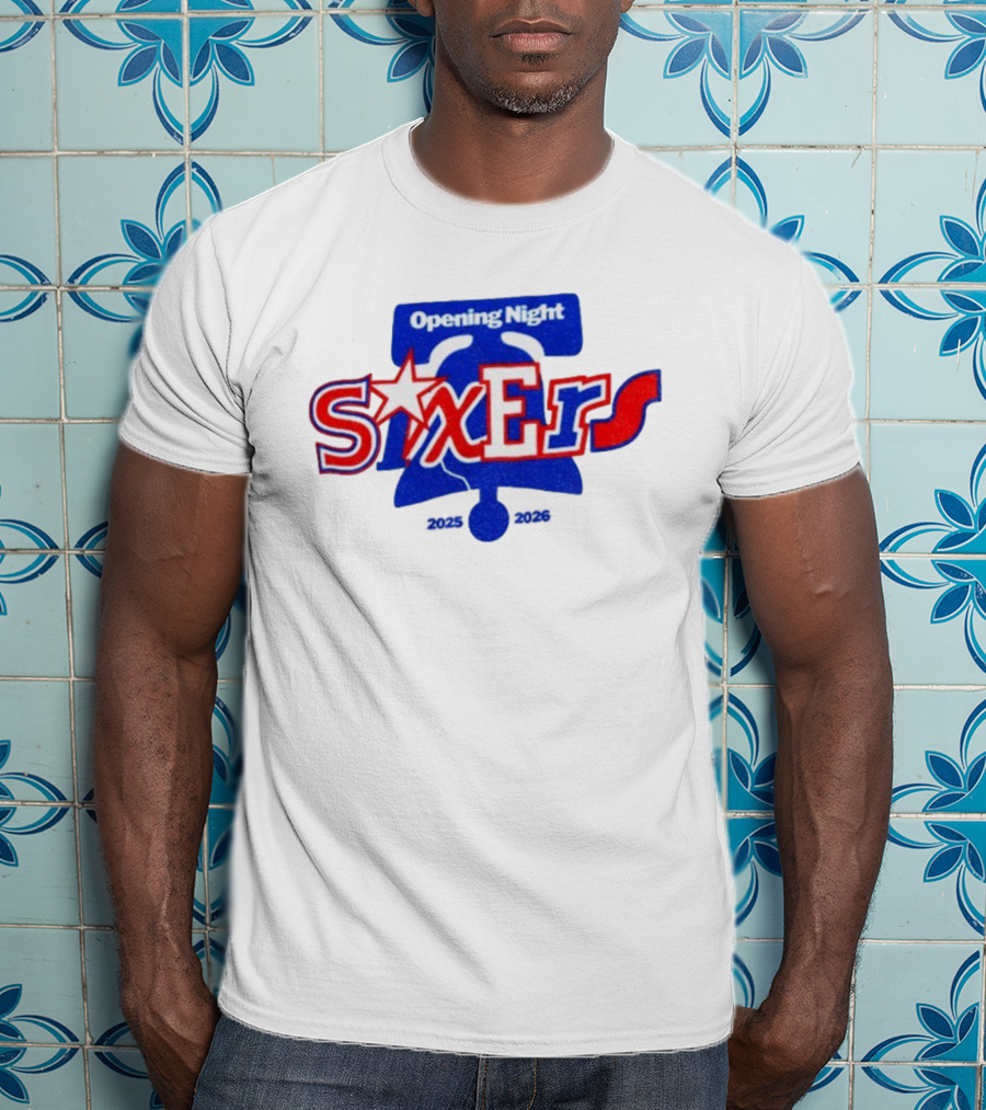 Philadelphia 76ers Opening Night Liberty Bell 2025 2026 T-Shirt