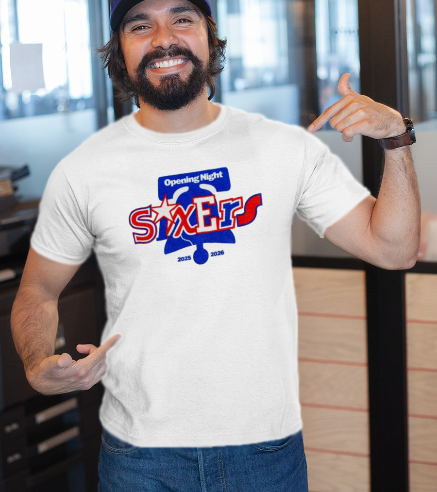Philadelphia 76ers Opening Night Liberty Bell 2025 2026 T-Shirt