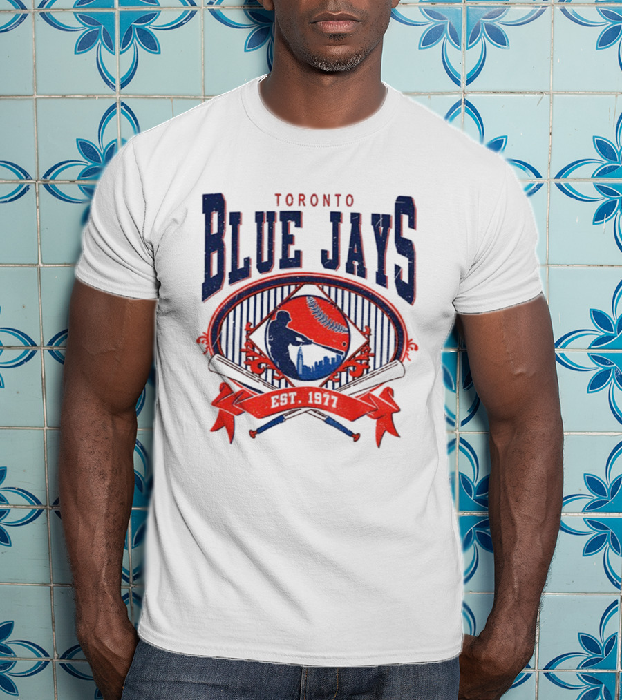 Toronto Blue Jays Vintage 90s Baseball Est 1977 Retro Toronto Blue Jays T-Shirt