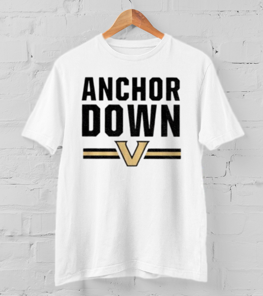 Anchor Down Vanderbilt Commodores V Logo T-Shirt