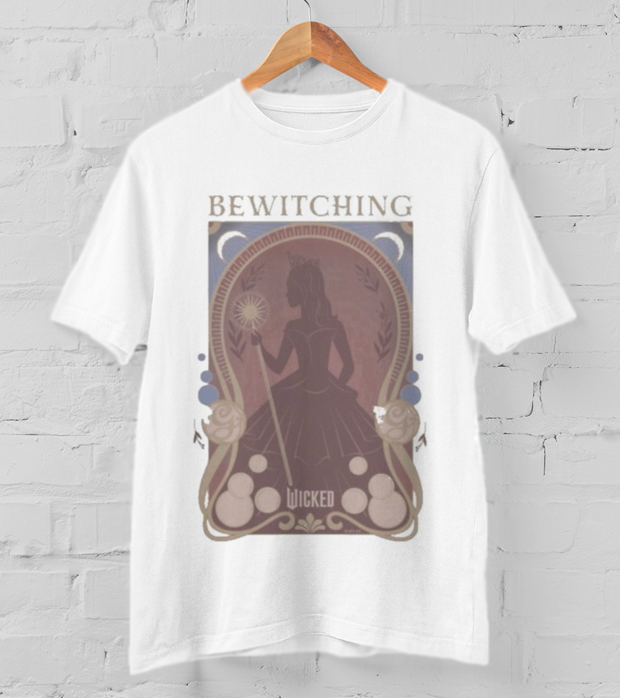 Bewitching Wicked Silhouette With Magical Wand And Crown T-Shirt