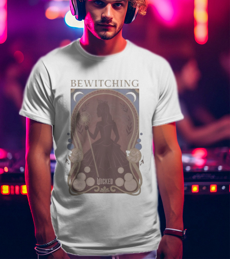 Bewitching Wicked Silhouette With Magical Wand And Crown T-Shirt