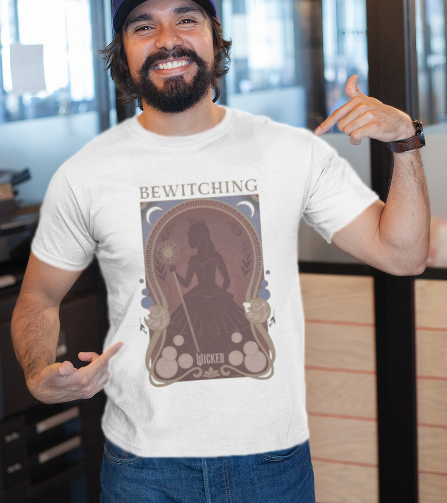 Bewitching Wicked Silhouette With Magical Wand And Crown T-Shirt