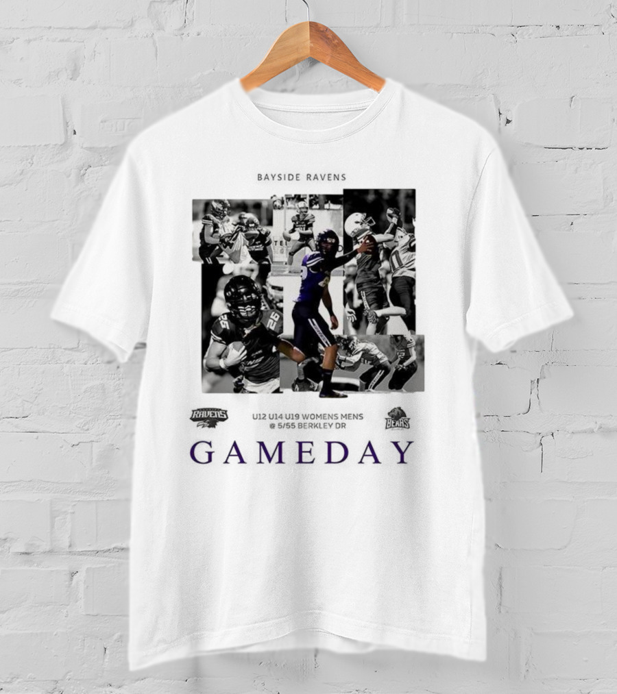 Baltimore Ravens Vs Chicago Bears NFL Rivalry 2025 Gameday T-Shirt