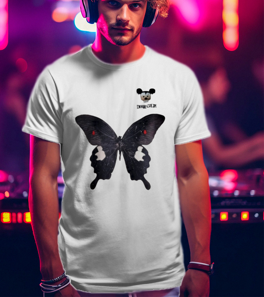 Cold Dead Butterfly Mouse Skull T-Shirt