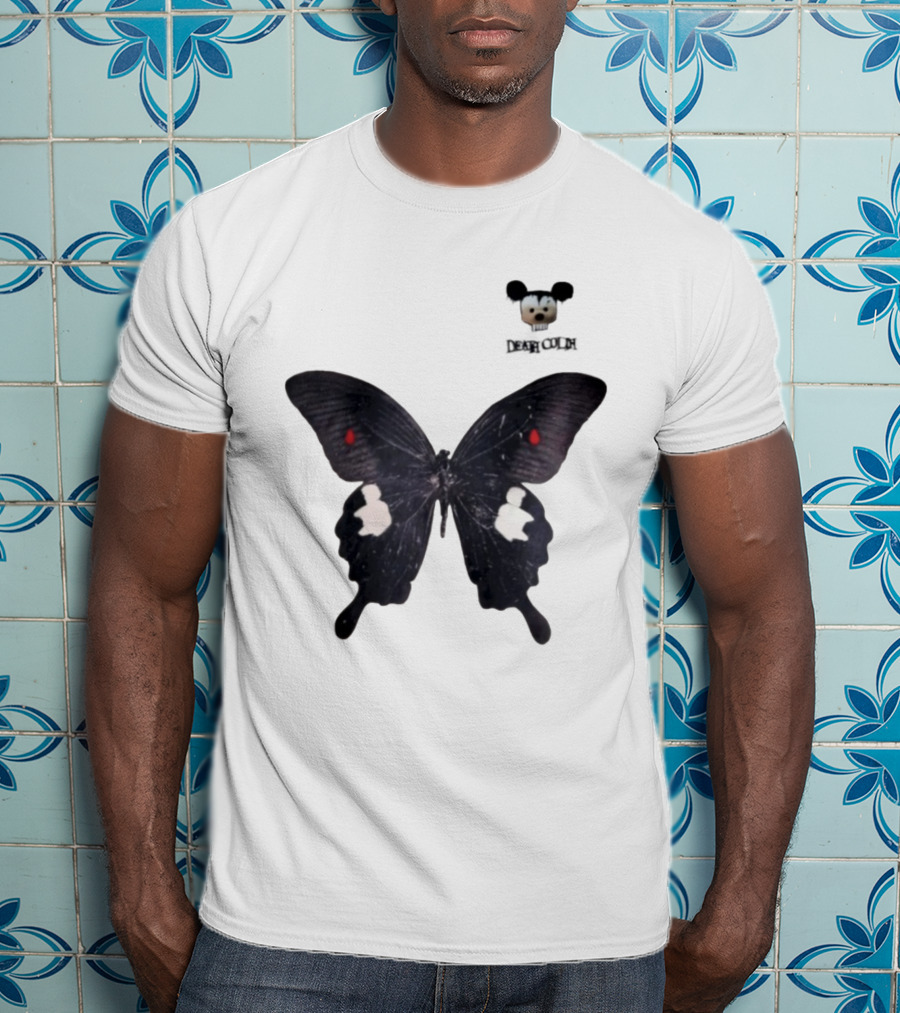 Cold Dead Butterfly Mouse Skull T-Shirt