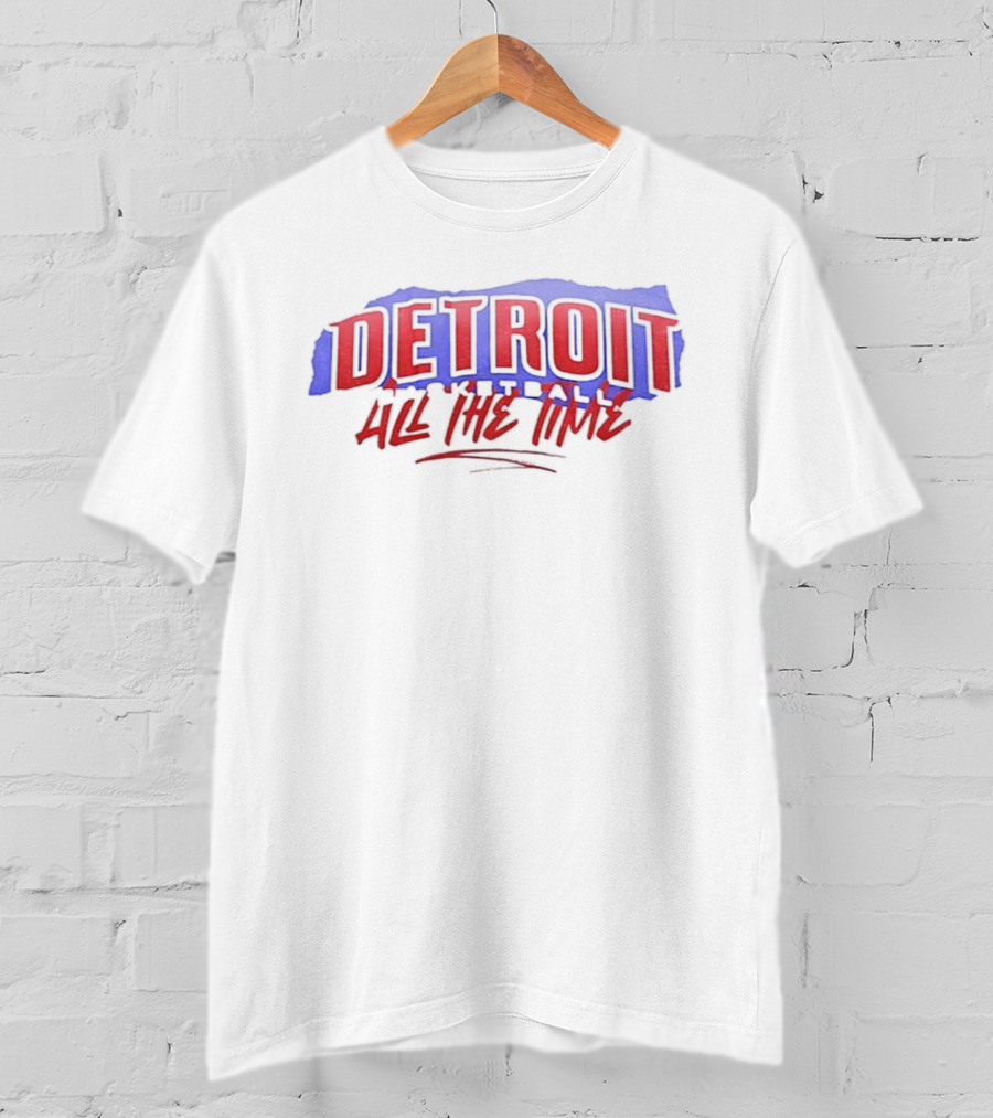 Detroit Pistons Basketball All The Time NBA Playoffs Game Day 2025 T-Shirt