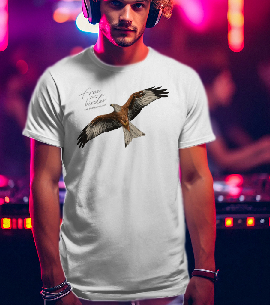 Eagle Free As A Birder Majestic Flight T-Shirt