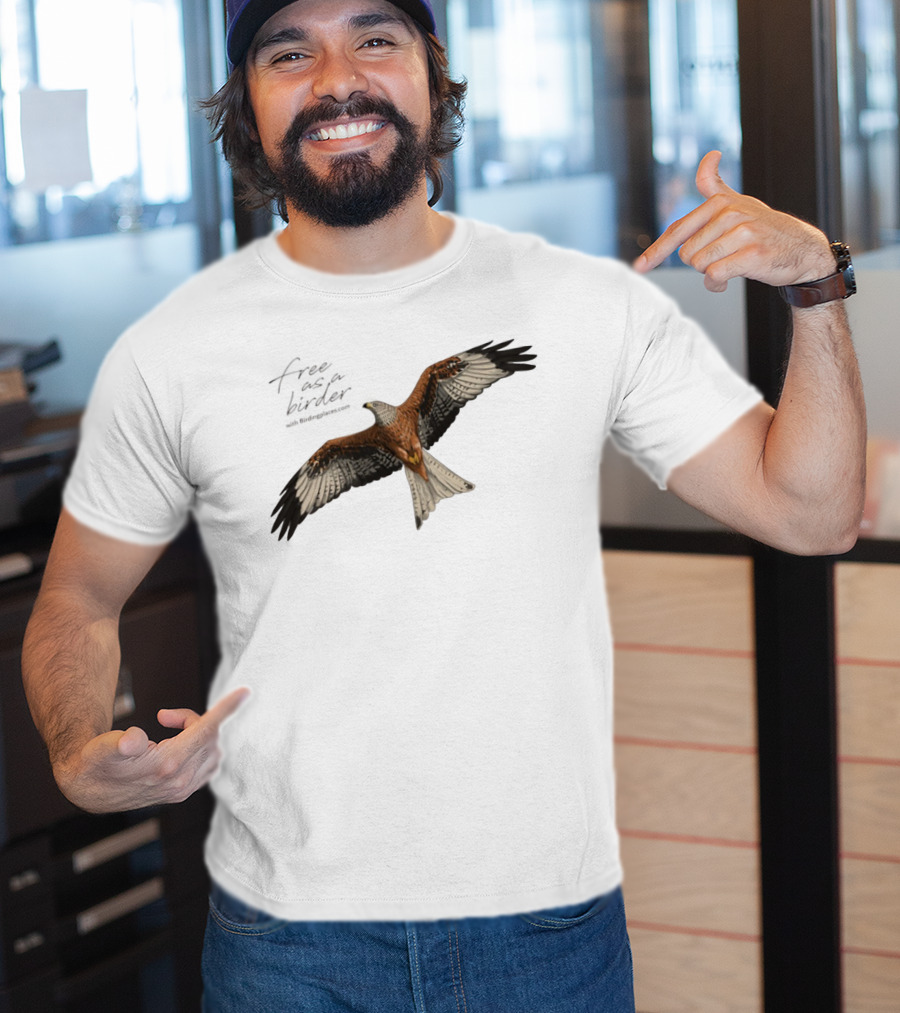 Eagle Free As A Birder Majestic Flight T-Shirt