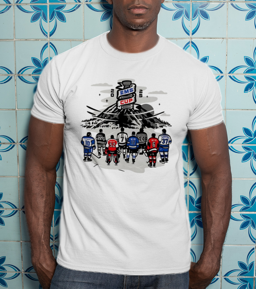 EMS Cup 2025 Hockey Players F Troop Quincy JFK Kingston WC Fo WC Po Foxy EMS T-Shirt