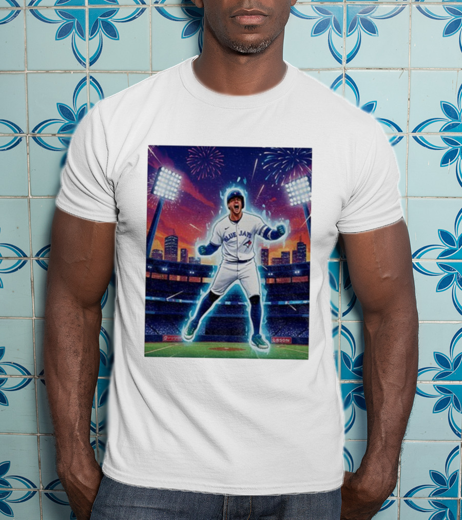 George Springer Blue Jays Fireworks Stadium Celebration Springer Dinger T-Shirt