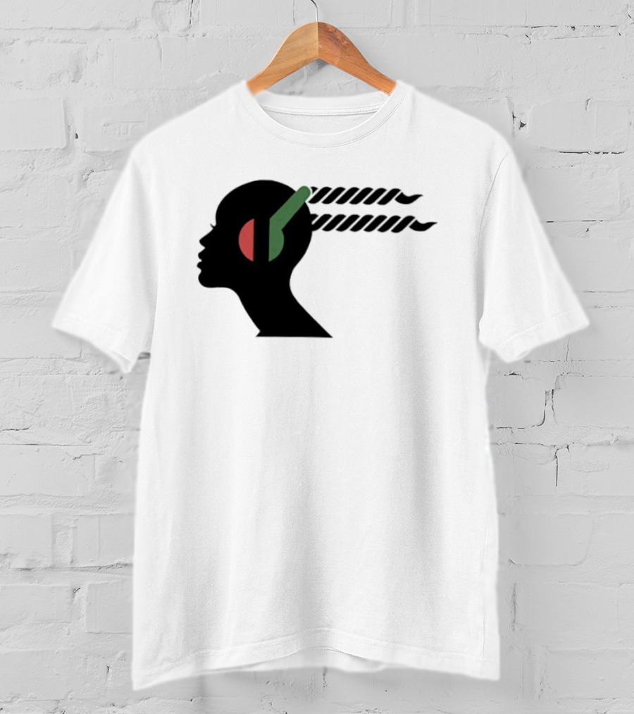Jeffrey Wright Highest 2 Lowest Stackin’ Hits Records Silhouette With Headphones T-Shirt