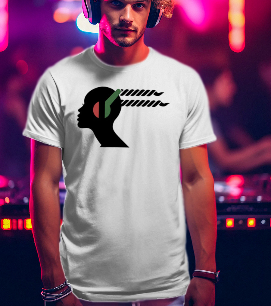 Jeffrey Wright Highest 2 Lowest Stackin’ Hits Records Silhouette With Headphones T-Shirt