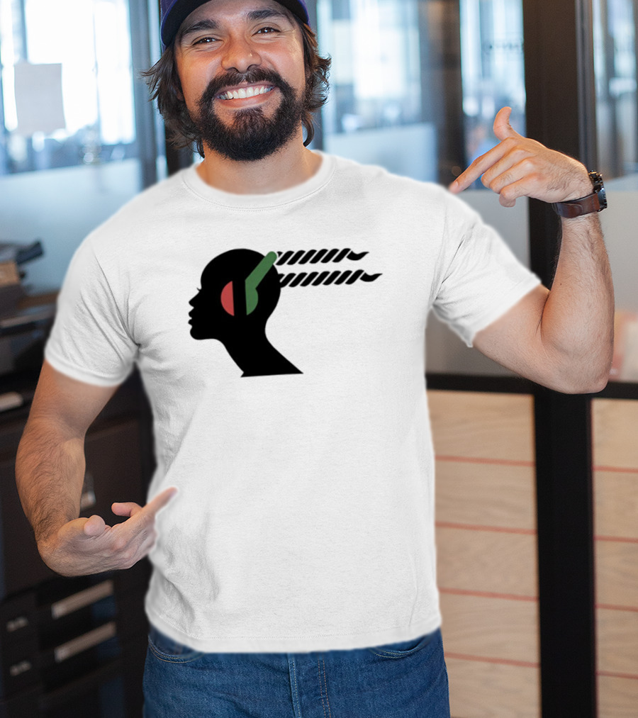 Jeffrey Wright Highest 2 Lowest Stackin’ Hits Records Silhouette With Headphones T-Shirt