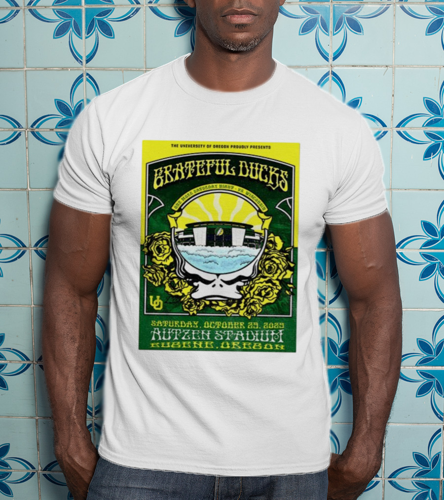 University Of Oregon Grateful Ducks One More Saturday Night Vs Wisconsin October 25 2025 Autzen Stadium Eugene T-Shirt