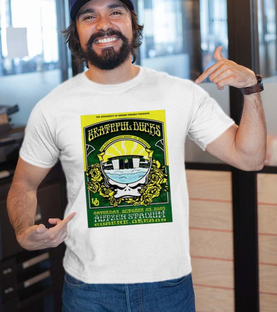 University Of Oregon Grateful Ducks One More Saturday Night Vs Wisconsin October 25 2025 Autzen Stadium Eugene T-Shirt