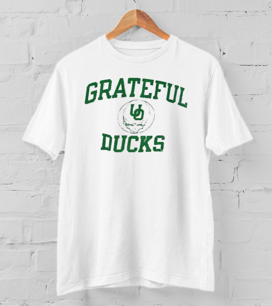 Grateful Dead X Oregon Ducks 2025 Skull Collaboration T-Shirt