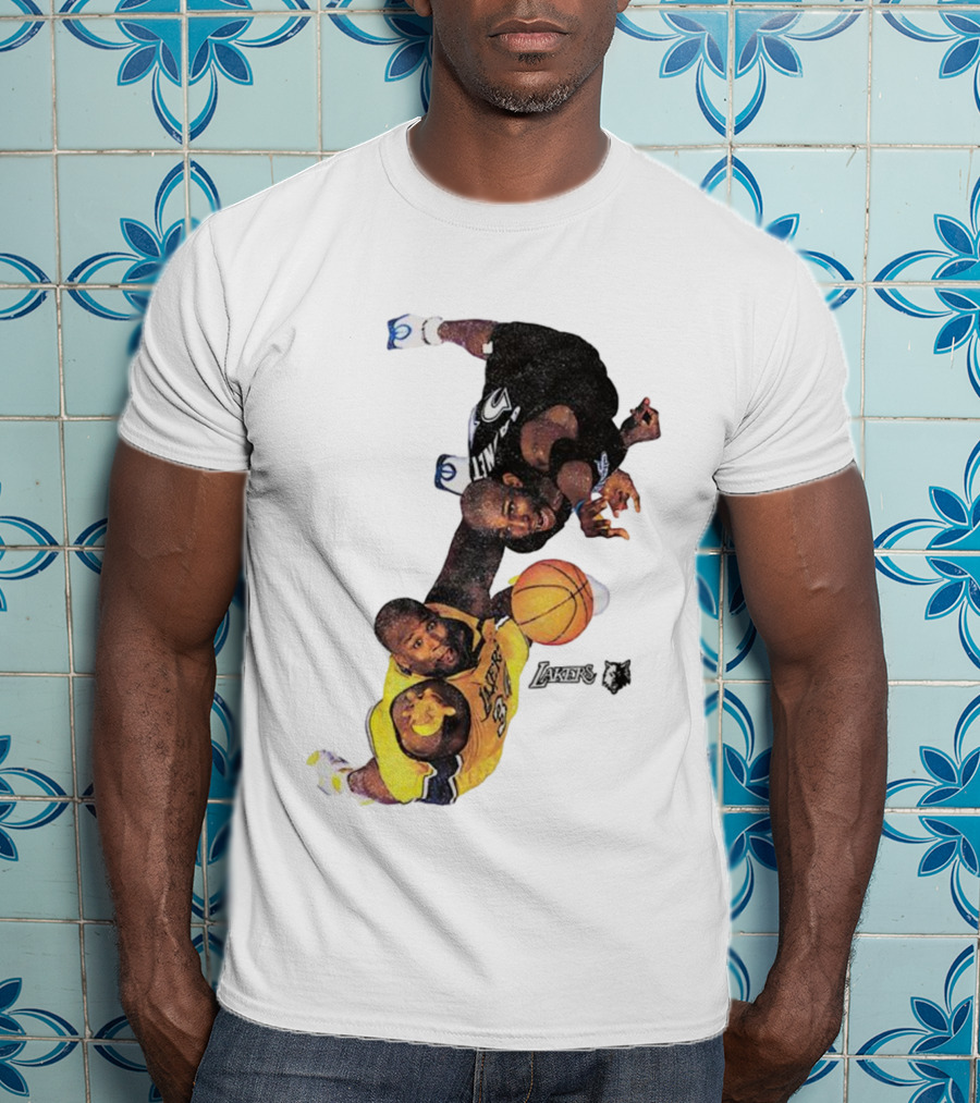 Kobe Bryant Los Angeles Lakers Kevin Garnett Minnesota Timberwolves NBA Vintage Rivalry T-Shirt